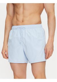 Lacoste Szorty kąpielowe MH6270 Błękitny Regular Fit. Kolor: niebieski. Materiał: syntetyk