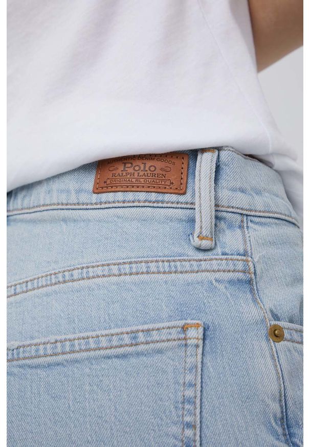 Polo Ralph Lauren jeansy damskie high waist. Stan: podwyższony. Kolor: niebieski