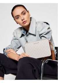 MICHAEL Michael Kors Torebka Crossbodies 32F8GF5M2B Beżowy. Kolor: beżowy. Materiał: skórzane #4
