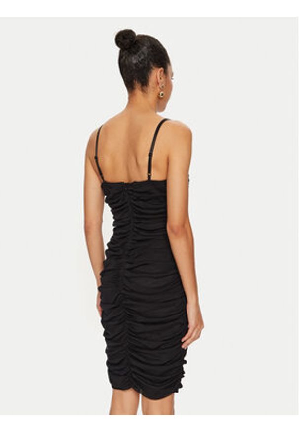 Rinascimento Sukienka koktajlowa CFC0121268003 Czarny Slim Fit. Kolor: czarny. Materiał: syntetyk. Styl: wizytowy