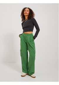 JJXX Spodnie materiałowe 12238354 Zielony Regular Fit. Kolor: zielony. Materiał: materiał, syntetyk