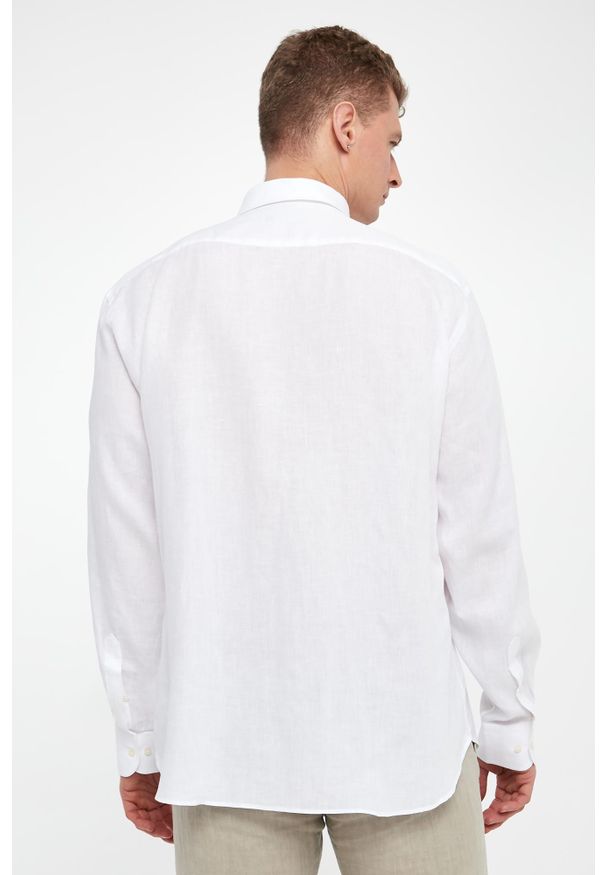 PAUL & SHARK - Koszula męska lniana PAUL&SHARK. Materiał: len