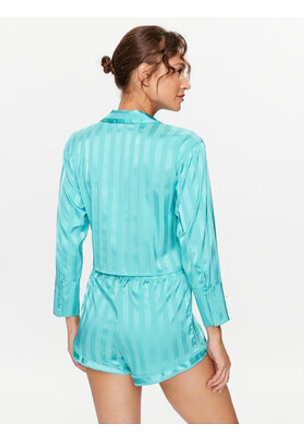 Hunkemöller Koszulka piżamowa 203163 Niebieski Comfortable Fit. Kolor: niebieski. Materiał: syntetyk