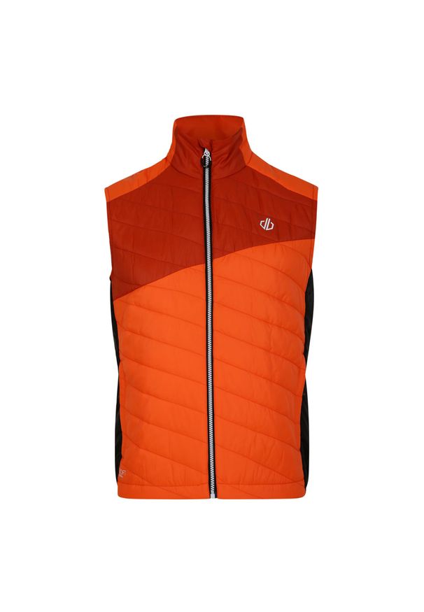 DARE 2B - Bezrękawnik Męska Pikowanie Lekki Touring. Kolor: czerwony, wielokolorowy, pomarańczowy. Długość rękawa: bez rękawów. Sport: turystyka piesza