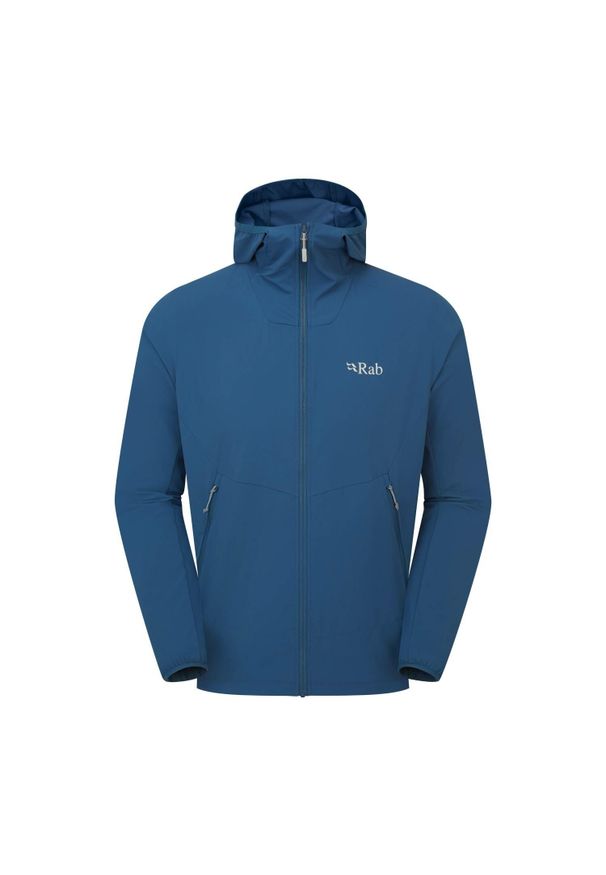 Kurtka softshellowa męska Rab Borealis Hoody z kapturem. Typ kołnierza: kaptur. Kolor: niebieski