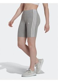 Adidas - adidas Szorty sportowe Essentials 3-Stripes Bike Shorts HF5956 Szary. Kolor: szary. Materiał: bawełna