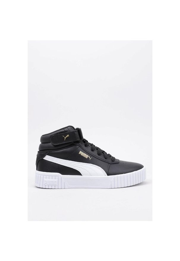 Buty do chodzenia damskie Puma Carina 20 Mid. Zapięcie: sznurówki. Kolor: czarny. Materiał: materiał, syntetyk. Szerokość cholewki: normalna. Sport: turystyka piesza