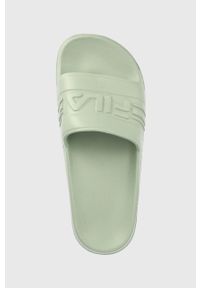 Fila klapki Jetspeed damskie kolor zielony. Kolor: zielony. Materiał: materiał. Wzór: gładki. Obcas: na obcasie. Wysokość obcasa: niski #3