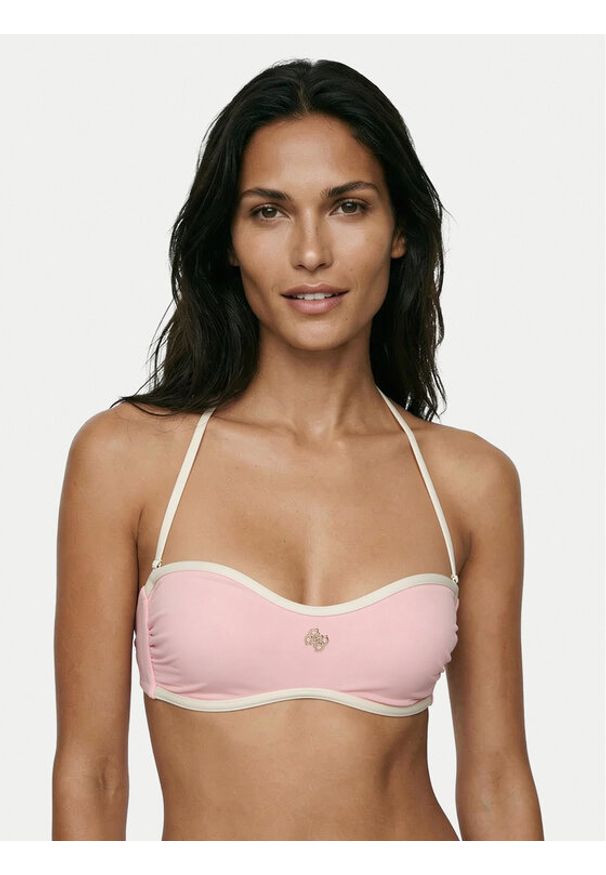 Guess Góra od bikini E6GJ31 MC04R Różowy. Kolor: różowy. Materiał: syntetyk