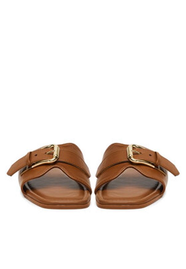 Jenny - JENNY Klapki RS24SS03-160 Brązowy. Kolor: brązowy. Materiał: materiał