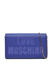 Love Moschino - LOVE MOSCHINO Torebka JC4293PP0IKK171A Niebieski. Kolor: niebieski. Materiał: skórzane