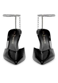 Eva Minge Szpilki Florencia-323-101-2 Czarny. Kolor: czarny. Materiał: skóra, lakier. Obcas: na szpilce #8