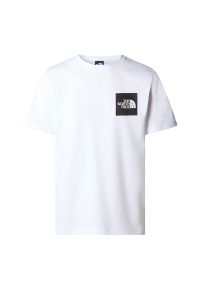 Koszulka The North Face Fine 0A87NDFN41 - biała. Kolor: biały. Materiał: bawełna, jersey. Długość rękawa: krótki rękaw. Długość: krótkie