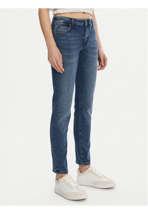 Mustang Jeansy Crosby 1013592 Granatowy Slim Fit. Kolor: niebieski