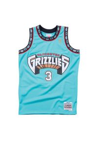 Mitchell & Ness - Koszulka Nba Vancouver Grizzlies Shareef Abdur Rahim. Kolor: niebieski, wielokolorowy, zielony. Sport: koszykówka #1