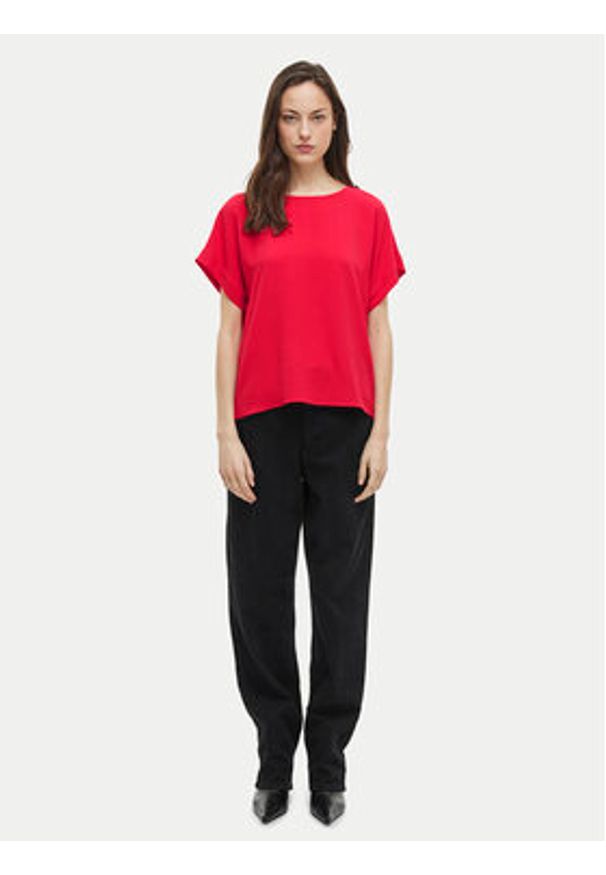 Vila T-Shirt Josa 14101663 Różowy Regular Fit. Kolor: różowy. Materiał: syntetyk