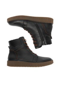Rieker Trzewiki Y4303-00 Czarny. Kolor: czarny. Materiał: skóra #4