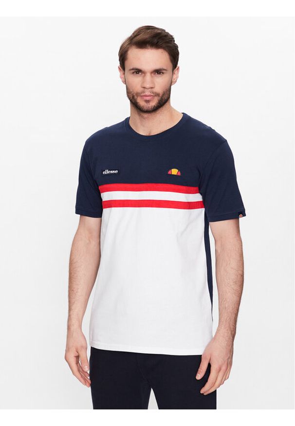 Ellesse T-Shirt Venire SHR08507 Granatowy Regular Fit. Kolor: niebieski. Materiał: bawełna