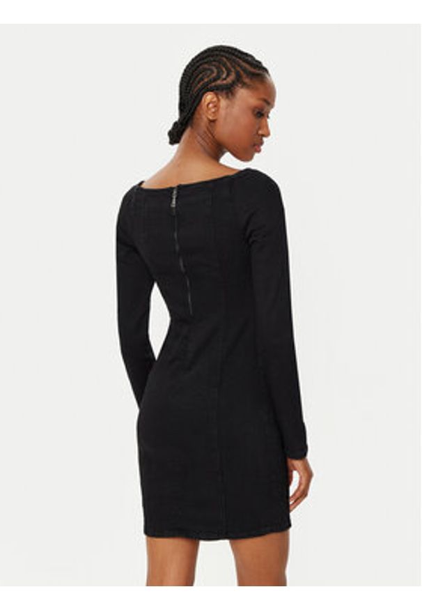 Guess Sukienka jeansowa W5RK84 D4PZ0 Granatowy Regular Fit. Kolor: niebieski. Materiał: bawełna