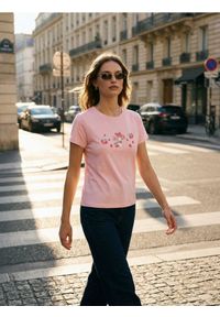 Sinsay - Bawełniana koszulka z nadrukiem My melody - różowy. Kolor: różowy. Materiał: bawełna. Wzór: nadruk #1