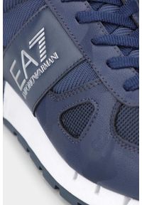 EA7 Emporio Armani - EA7 Granatowe sneakersy. Kolor: niebieski #4