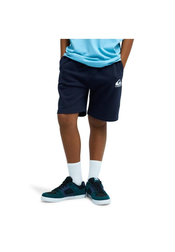 Quiksilver - Spodenki z elastyczną talią EASY DAY. Kolor: niebieski. Materiał: bawełna, poliester, materiał. Długość: krótkie. Sezon: lato