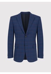 Pako Lorente - PAKO LORENTE – Granatowa marynarka garniturowa w czerwono-niebieską kratkę. Okazja: na komunię, na ślub cywilny, na wesele. Kolor: czerwony, niebieski, wielokolorowy. Materiał: poliester, wełna, lycra. Wzór: kratka #4