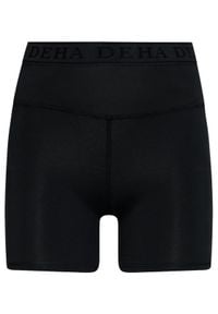 Deha Szorty sportowe Logo B94705 Czarny Slim Fit. Kolor: czarny. Materiał: bawełna #4