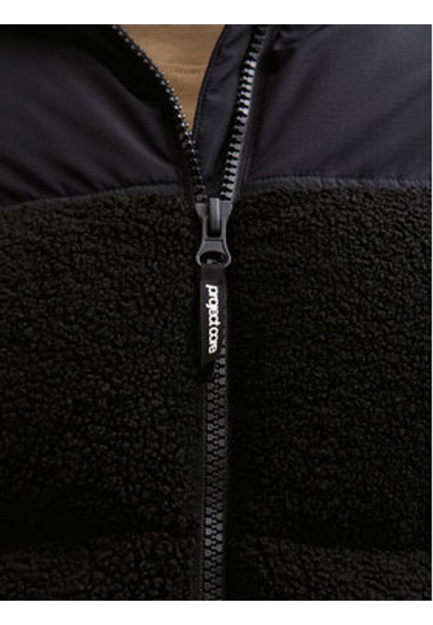 Jack & Jones Kurtka zimowa Flare Teddy 12286050 Czarny Regular Fit. Kolor: czarny. Materiał: syntetyk. Sezon: zima