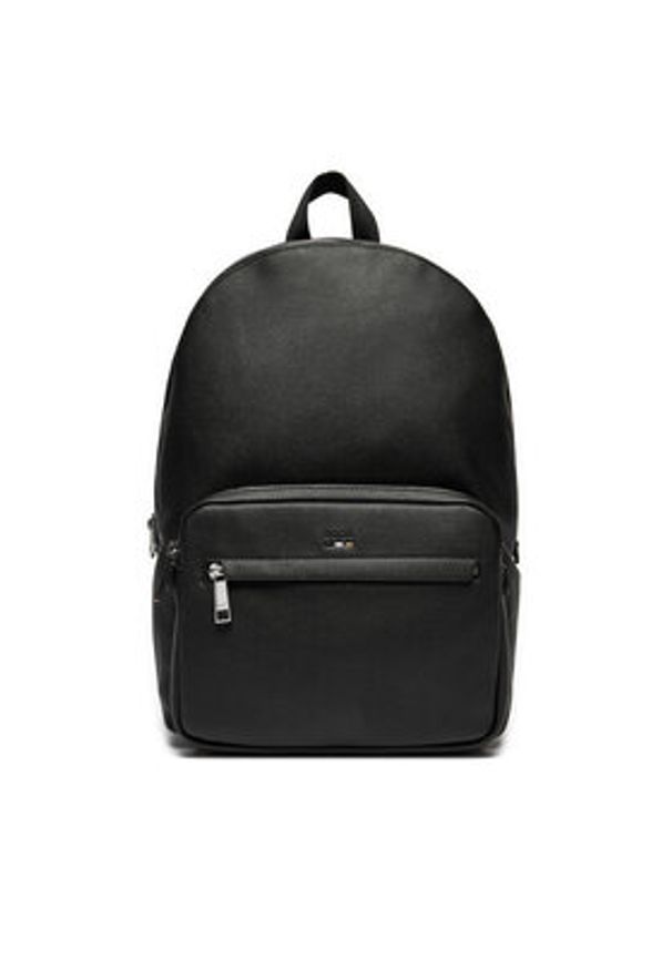 BOSS Plecak Ray 50536499 Czarny. Kolor: czarny. Materiał: skóra