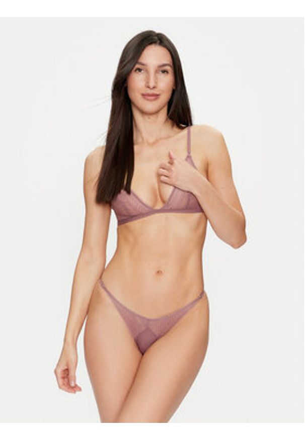 Calvin Klein Underwear Biustonosz braletka 000QF7540E Różowy. Kolor: różowy. Materiał: syntetyk
