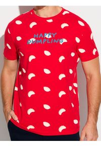Sinsay - Bawełniana koszulka z napisem - czerwony. Kolor: czerwony. Materiał: bawełna. Wzór: napisy #1