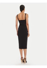 Elisabetta Franchi Sukienka koktajlowa AB-810-56E2-V520 Czarny Regular Fit. Kolor: czarny. Materiał: syntetyk. Styl: wizytowy #3