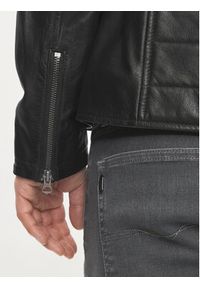Pepe Jeans Kurtka skórzana Tristan PM402991 Czarny Regular Fit. Kolor: czarny. Materiał: skóra #4