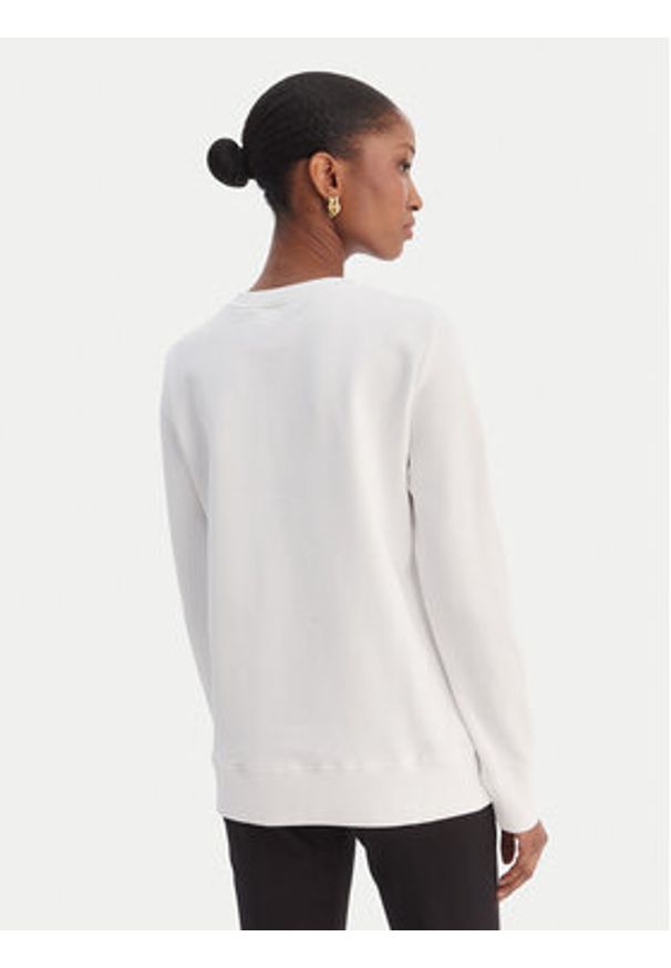 Versace Jeans Couture Bluza 80HAIE02 CF00E Biały Regular Fit. Typ kołnierza: kołnierzyk włoski. Kolor: biały. Materiał: bawełna