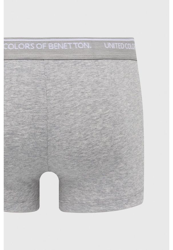 United Colors of Benetton - Bokserki. Kolor: szary. Materiał: bawełna. Długość: długie