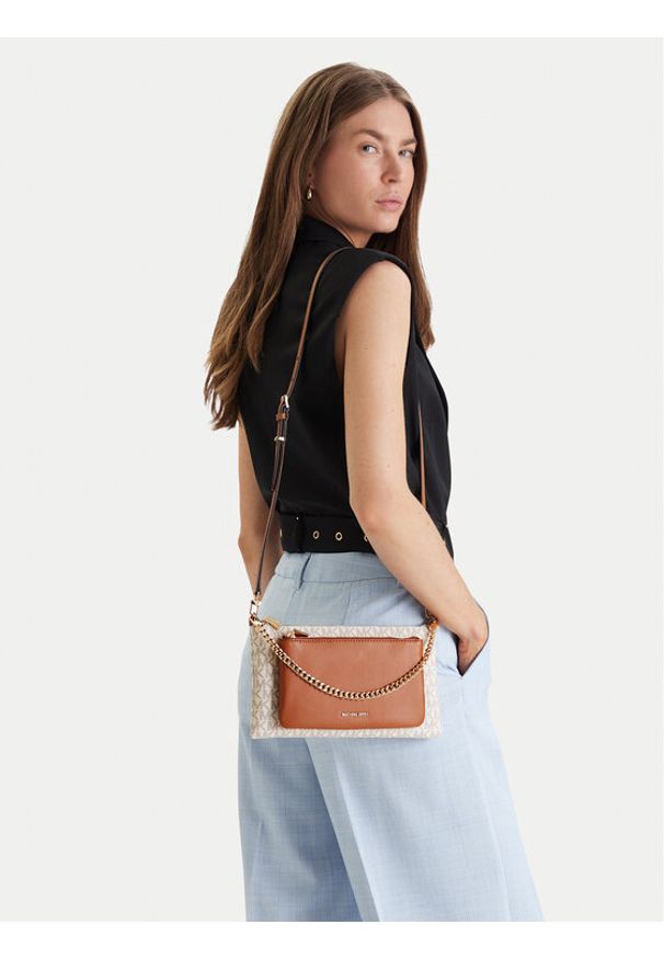 MICHAEL Michael Kors Torebka Jet Set 32F5GJ6C8B Écru. Materiał: skórzane