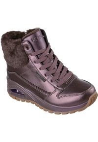 skechers - Buty Skechers Uno Rugged-galactic Heights, Kobiety. Kolor: fioletowy. Materiał: materiał, skóra ekologiczna. Sport: fitness
