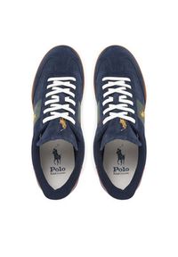 Polo Ralph Lauren Sneakersy Heritage Aera 809954903002 Granatowy. Kolor: niebieski. Materiał: skóra, zamsz