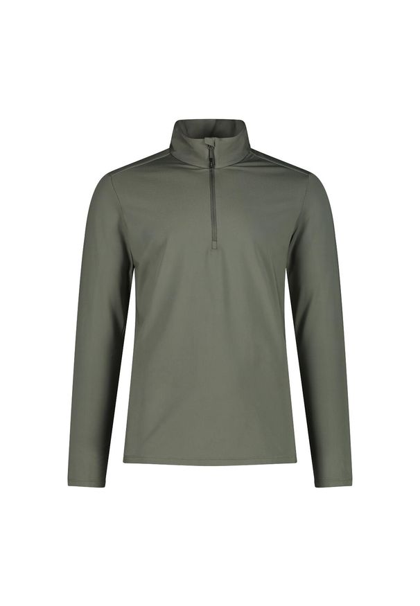 Golf męski techniczny CMP 30L1097. Okazja: na co dzień. Typ kołnierza: golf. Kolor: zielony. Styl: sportowy, casual. Sport: golf