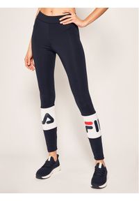 Fila Legginsy Ballari 687730 Granatowy Slim Fit. Kolor: niebieski. Materiał: syntetyk