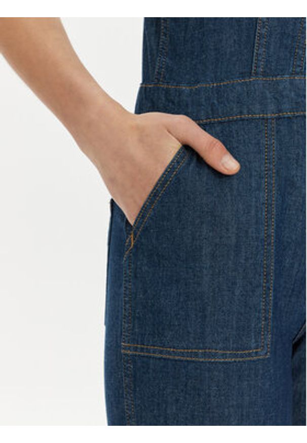 Wrangler Kombinezon 112351045 Granatowy Slim Fit. Kolor: niebieski. Materiał: bawełna