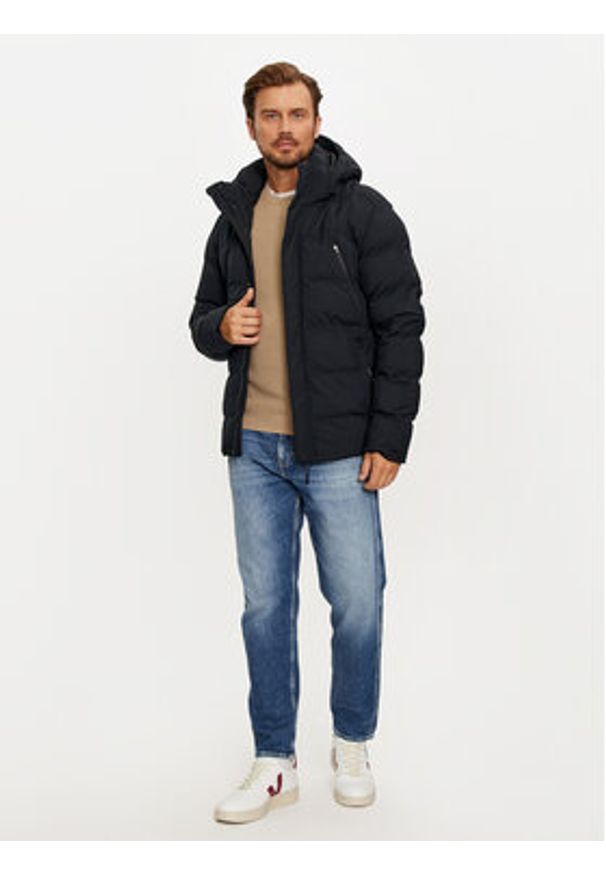 4f - 4F Kurtka zimowa 4FWAW24TDJAM512 Czarny Regular Fit. Kolor: czarny. Materiał: syntetyk. Sezon: zima