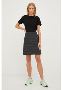 Jack Wolfskin spódnica kolor czarny mini prosta. Stan: podwyższony. Kolor: czarny. Materiał: materiał. Wzór: gładki #2