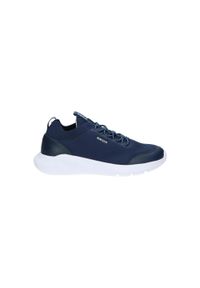 Buty juniorskie Geox Sprintye. Kolor: niebieski. Materiał: tkanina. Sport: turystyka piesza