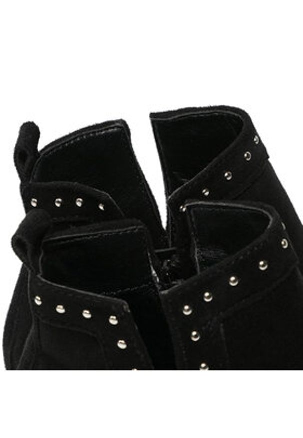 DeeZee Botki WS19233-02 Czarny. Kolor: czarny. Materiał: materiał