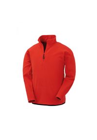 RESULT - Polar z recyklingu z kołnierzem na zamek błyskawiczny Result. Kolor: czerwony. Materiał: polar #1