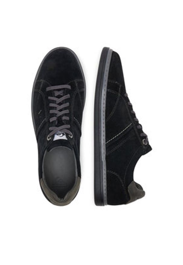 Quiksilver Półbuty JAYDEN-01 MB Czarny. Kolor: czarny. Materiał: skóra, zamsz