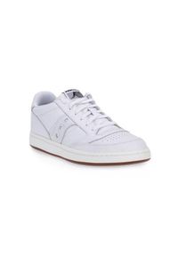 Buty do chodzenia męskie Saucony 22 Jazz Court White. Zapięcie: sznurówki. Kolor: biały. Materiał: skóra, guma. Szerokość cholewki: normalna. Sport: turystyka piesza