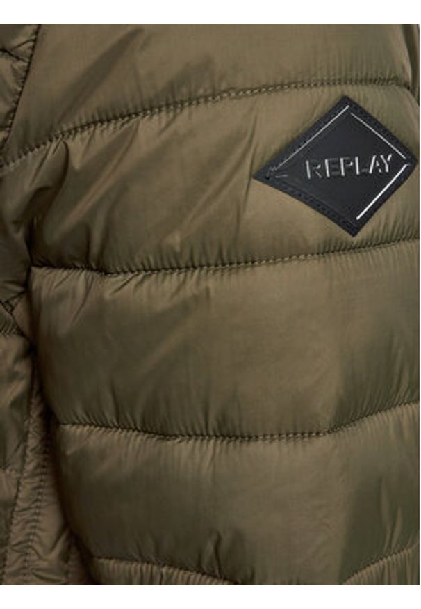 Replay - REPLAY Kurtka przejściowa M8261.000.84166D Zielony Regular Fit. Kolor: zielony. Materiał: syntetyk